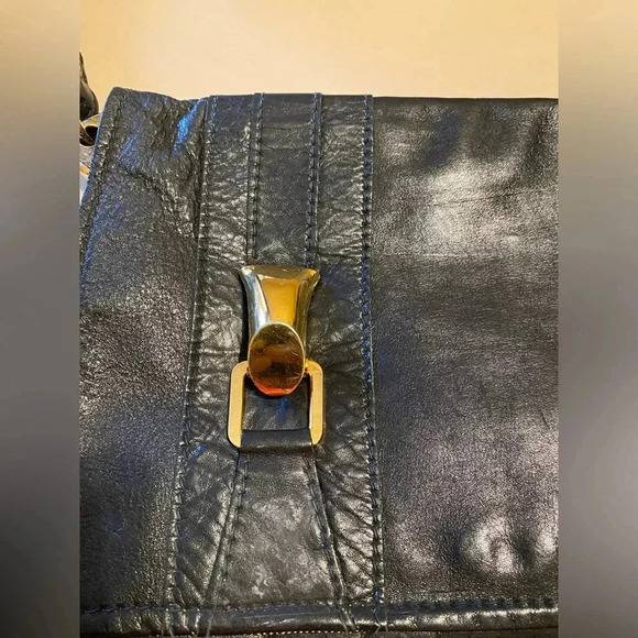 Vintage Genuine Leather Shoulder Bag Women - Great Condition - Very Elegant - Picture 8 of 16